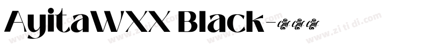 AyitaWXX Black字体转换